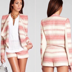 BCBGMAXAZRIA Women's Abbey Cropped Relaxed Jacket